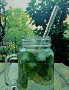 Erfrischungsgetränk mit HALM - der Glas-Strohhalm für mehr Nachhaltigkeit und ein besseres Trinkgefühl