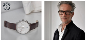 Ein Blick auf die Website - Infos über den Designer Jakob Wagner und das Thema refurbished Uhr.