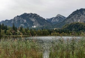 Ausflug in den Schwanseepark mit Ausblick auf den gleichnamigen See und Schloss Neuschwanstein