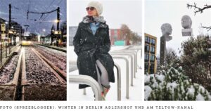 Schnee in Adlershof - Wissensstandort und Uni-Campus