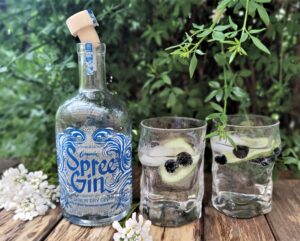 Spree Gin aus dem Hause Grote Spirits mit dem Destillat der Original-Spreewaldgurke