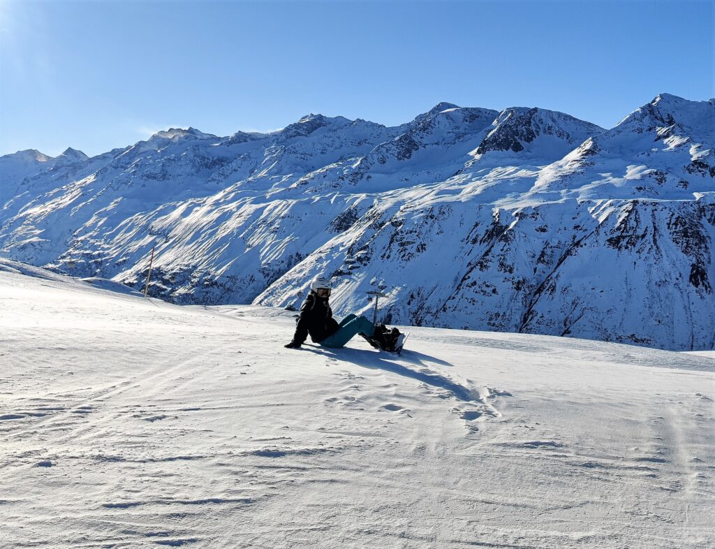 Snowboarding im Ötztal mit bester Aussicht auf die Berge