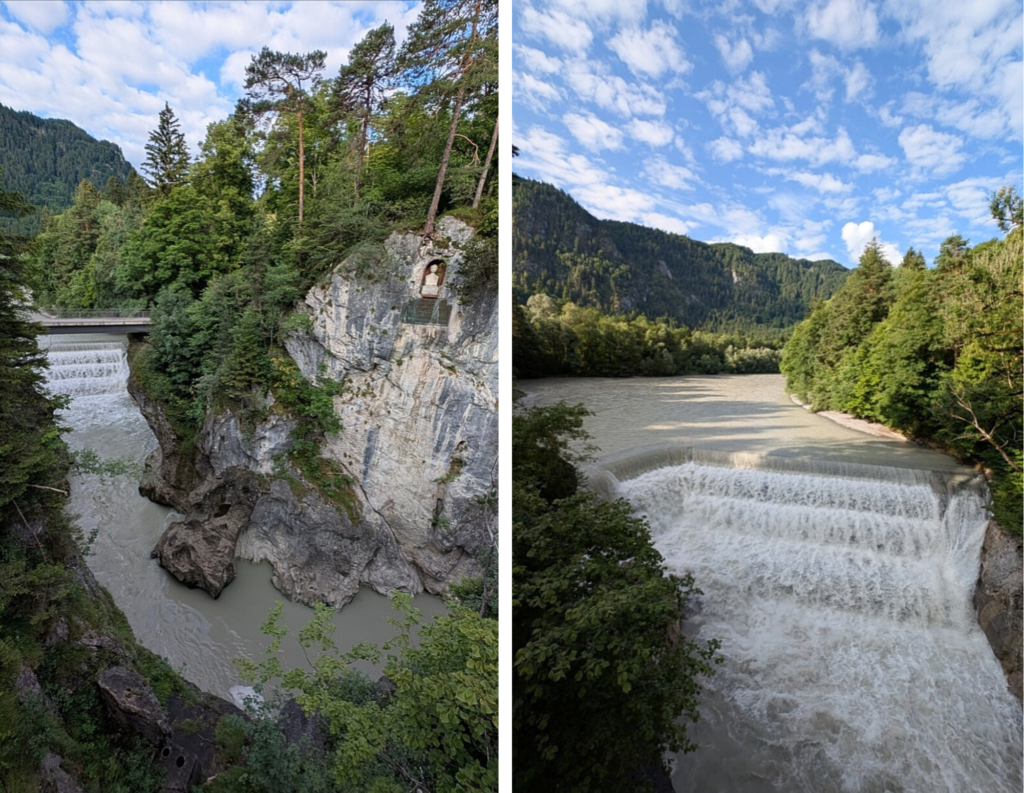 Lechfall in Füssen - Naturerlebnis Wasser