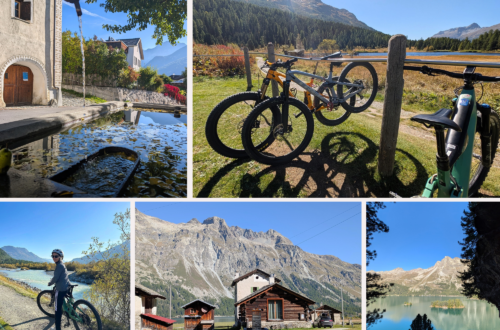 Eine Radtour durch den Schweizer Kanton Graubünden im Engadin
