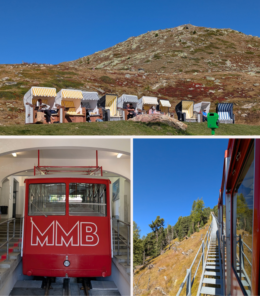 Ein absolutes Erlebnis - die Fahrt mit der Standseilbahn auf den Muottas Muragl